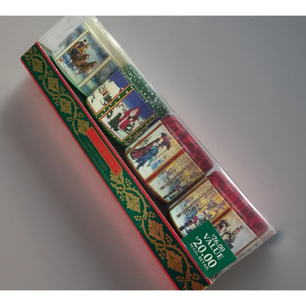 Claire Burke Candle Gift Sampler Retired Christmas Memories Holiday Jubilee